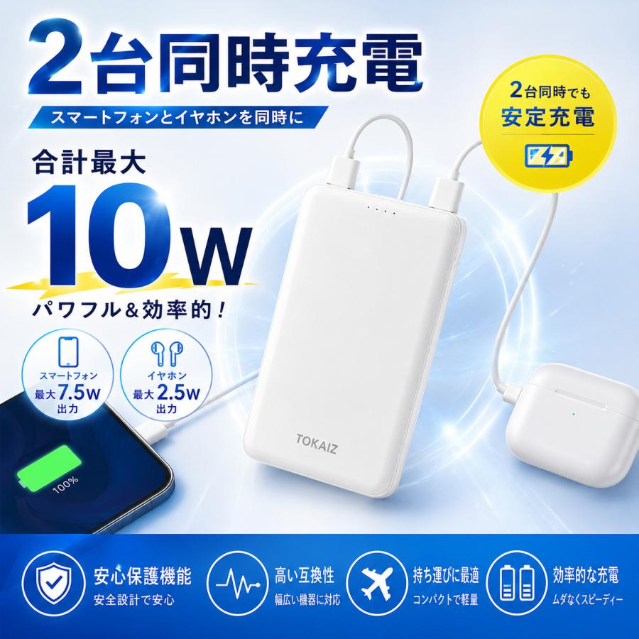 TOKAIZ（トカイズ） 日本ブランドTOKAIZ モバイルバッテリー 半固体