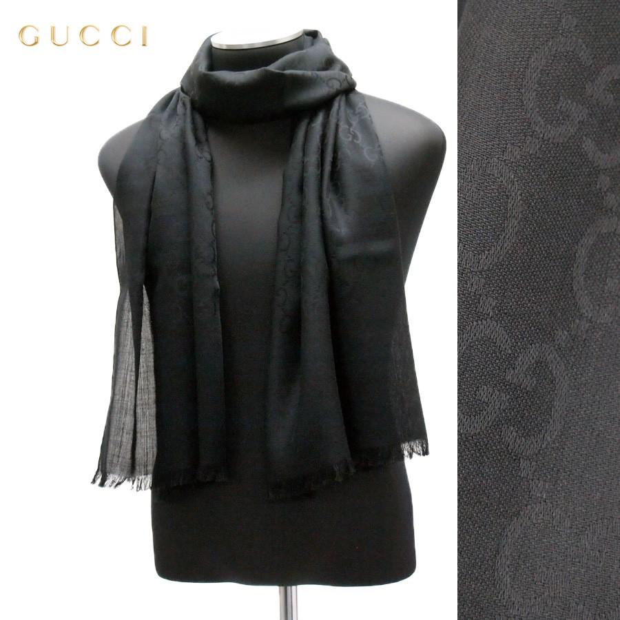 21 Gucci グッチ マフラー ストール 男女兼用 Silk混合 ブラック 3g646 1000 Www Arilab Com Tr Index Php