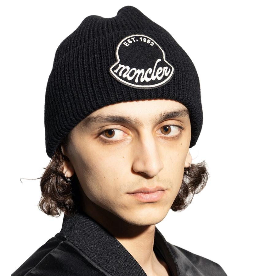 112 MONCLER モンクレール 3B00029 M1242 ブラック ニットキャップ ニット帽 男女兼用 MONCLER（モンクレール） 送料無料 112 MONCLER 3B00029 M1242