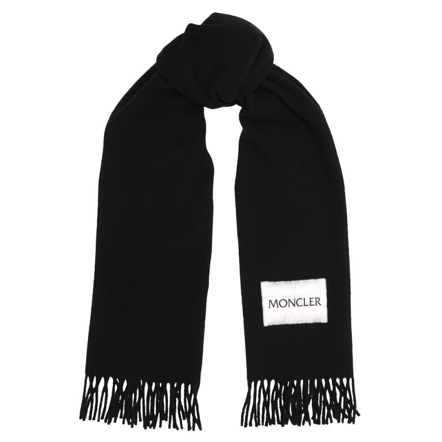 送料無料 146 MONCLER モンクレール 3C00012 595MA ブラック SCIARPA 