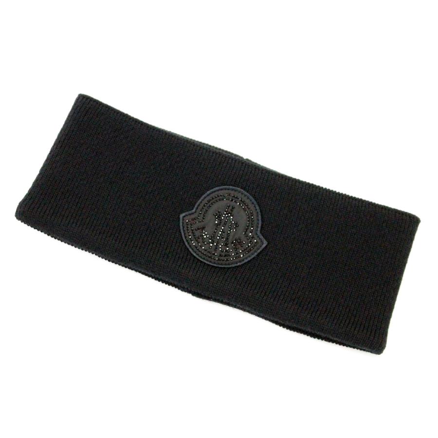 極美品　モンクレールグルノーブル ロゴ ネックウォーマー ブラック MONCLER（モンクレール） 送料無料 16 MONCLER GRENOBLE グルノーブル