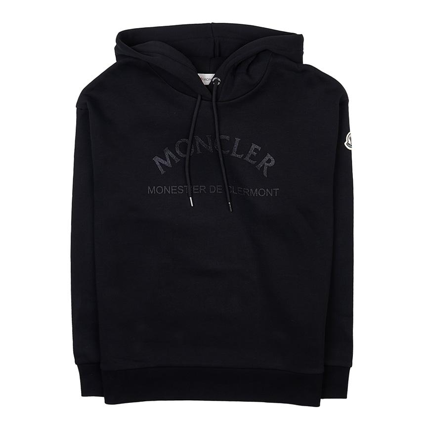 送料無料 83 MONCLER モンクレール 8G00055 899U5 FELPA CON CAPPUCCIO ブラック パーカー スウェット size M MONCLER（モンクレール） 送料無料 83 MONCLER 8G00055 899U5 FELPA