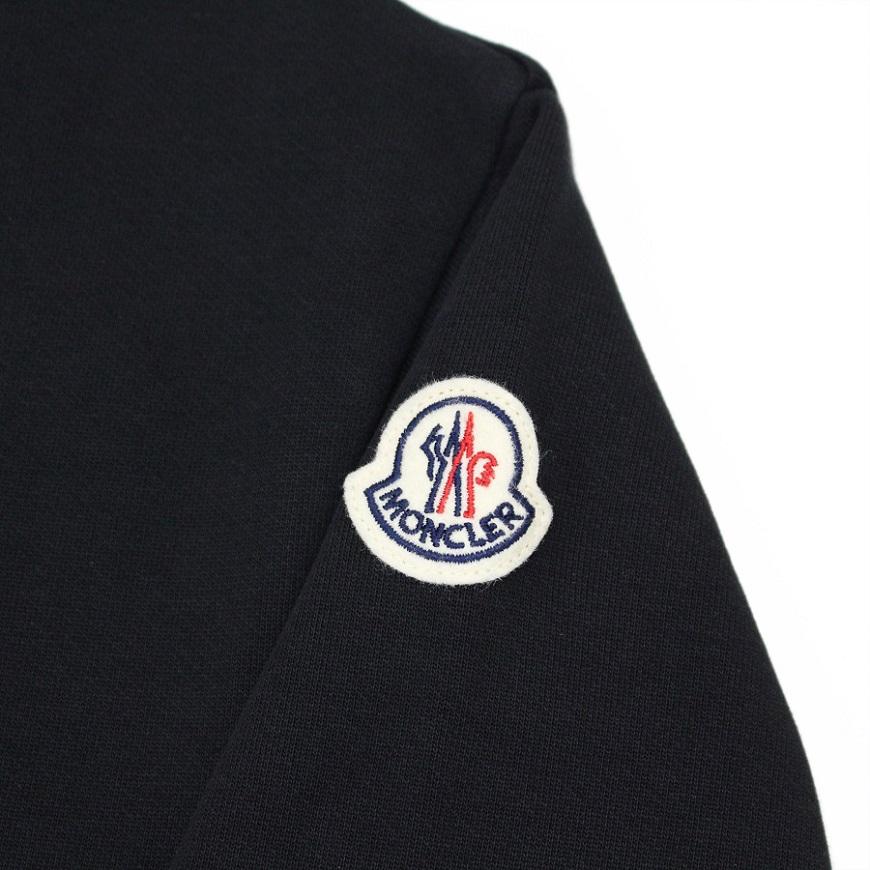 送料無料 83 MONCLER モンクレール 8G00055 899U5 FELPA CON CAPPUCCIO ブラック パーカー スウェットの画像