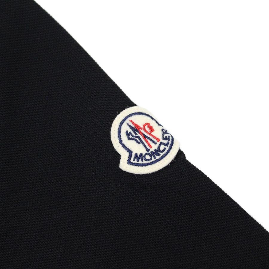送料無料 119 MONCLER モンクレール 8A00006 84556 ブラック ポロシャツ ロゴ 半袖の画像