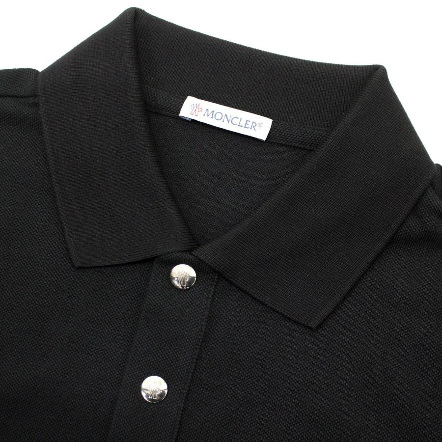 送料無料 120 MONCLER モンクレール 8A00014 84556 ブラック ポロシャツ ロゴ 半袖 size XXL MONCLER（モンクレール） 送料無料 120 MONCLER 8A00014 84556
