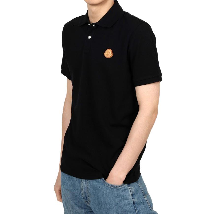 送料無料 120 MONCLER モンクレール 8A00014 84556 ブラック ポロシャツ ロゴ 半袖 size XXL MONCLER（モンクレール） 送料無料 120 MONCLER 8A00014 84556