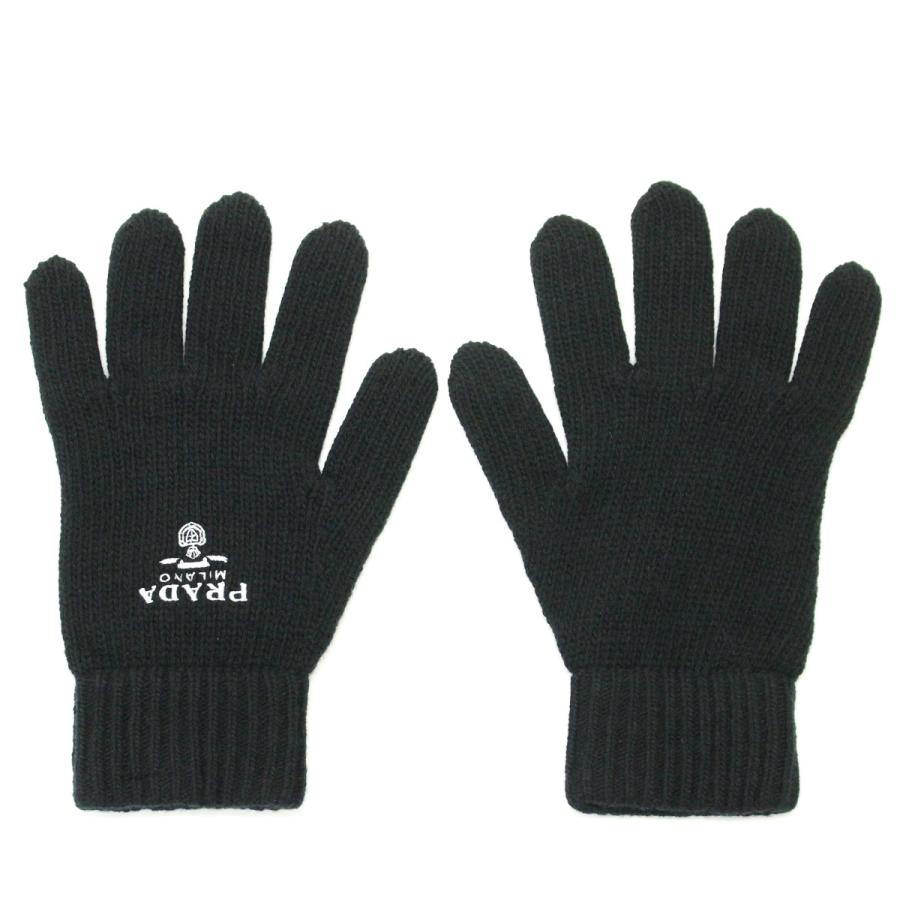 PRADA（プラダ） 送料無料 1 PRADA UMK66 NERO 手袋 グローブ カシミヤ