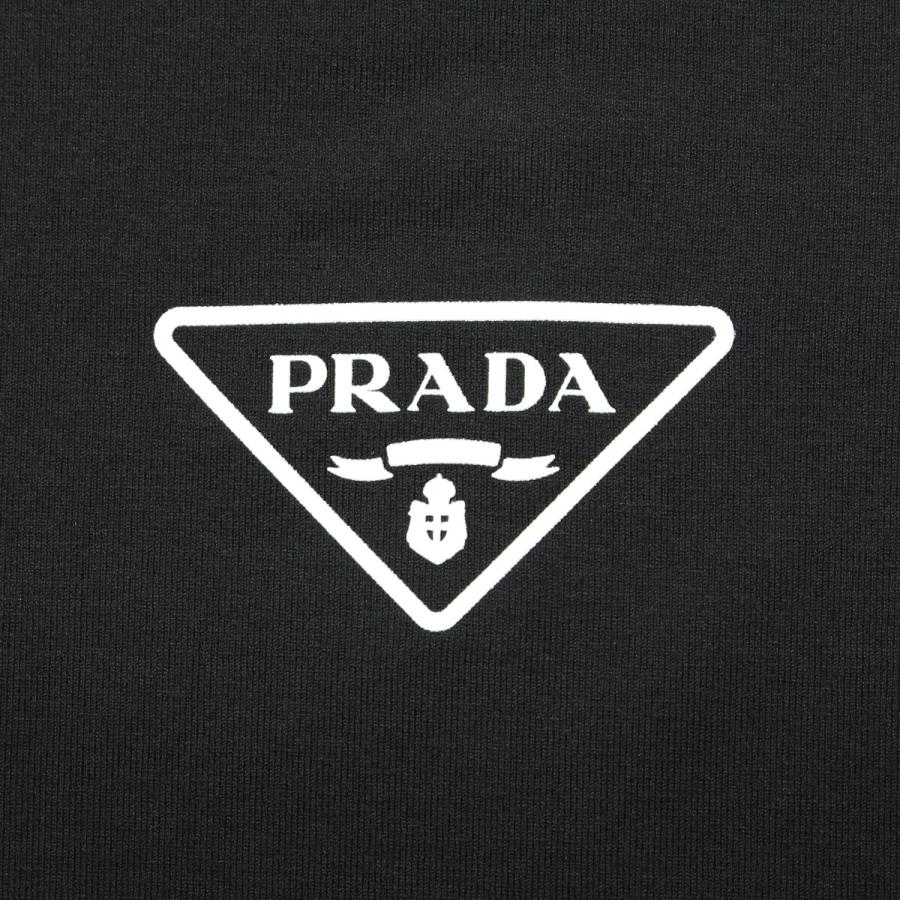 送料無料 3 PRADA プラダ UJN880 1U1R ブラック Tシャツ カットソー 半袖 size Mの画像