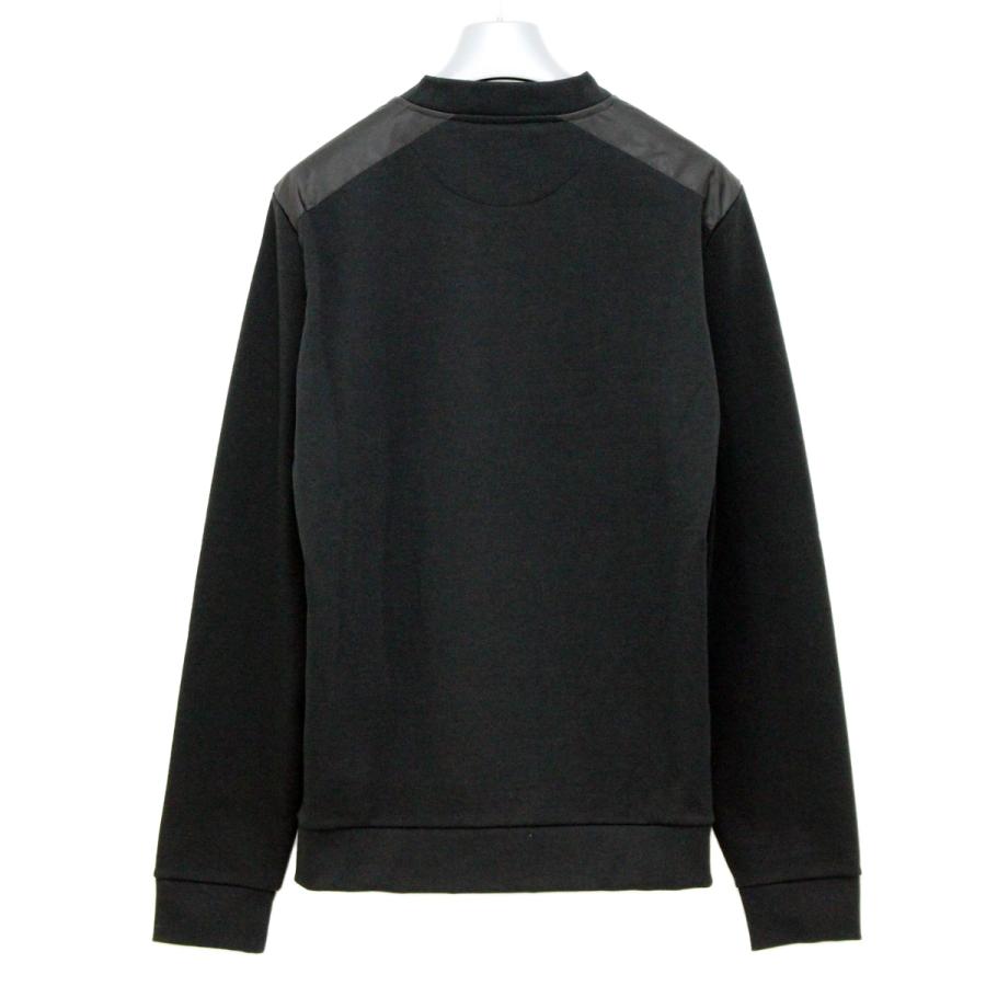 送料無料 2 PRADA プラダ UJL21A 10UF ブラック ロゴ スウェット トレーナー size Lの画像