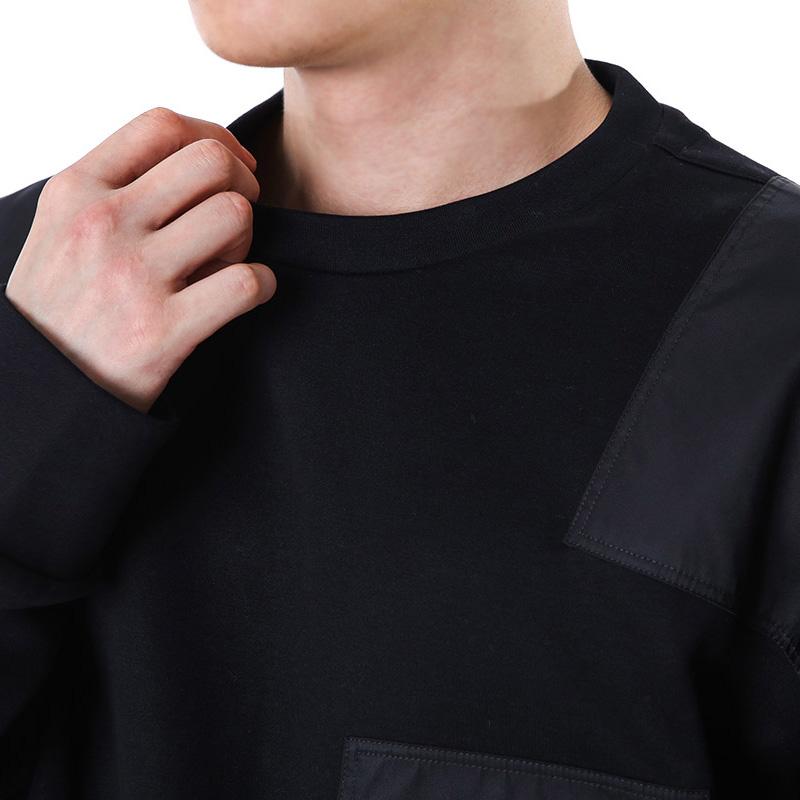 送料無料 4 PRADA プラダ UJL35B 11JE ブラック トレーナー スウェット ロゴ size Sの画像