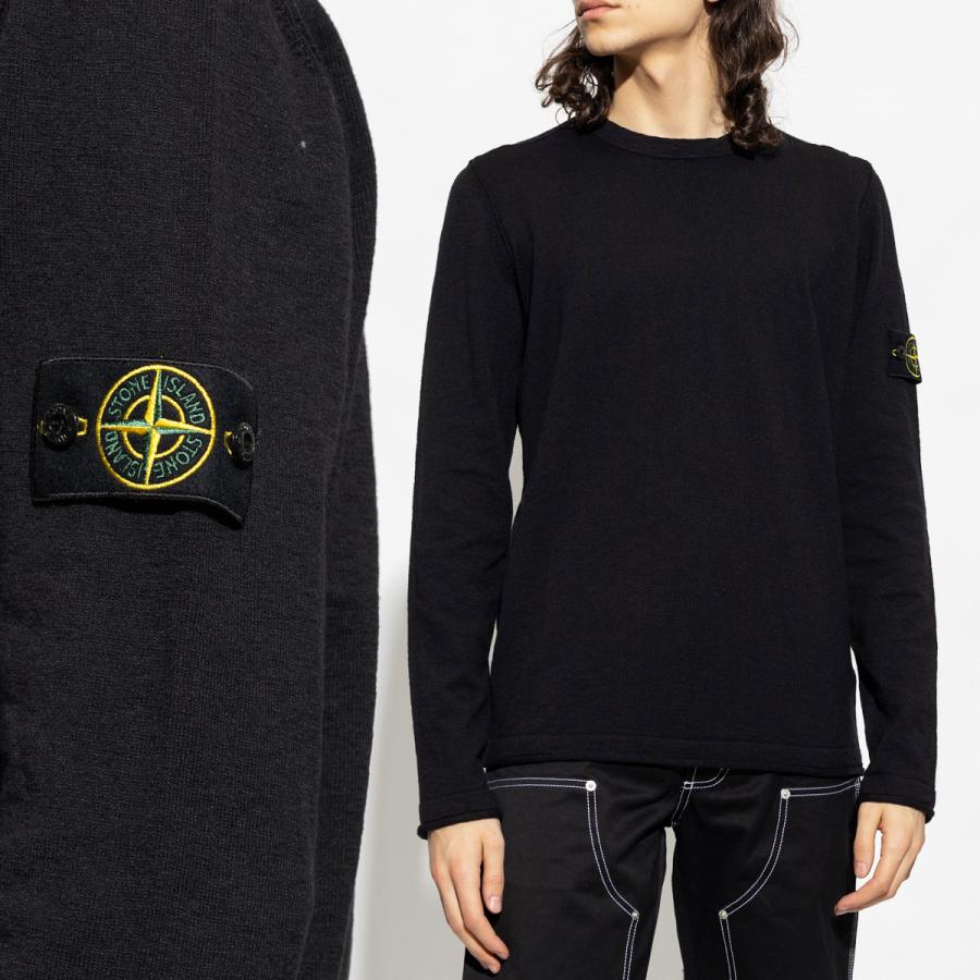 送料無料 16 STONE  ストーンアイランド 1015502B0 A0029 ブラック セーター ニット size XL STONE ISLAND（ストーン アイランド） 送料無料 16 STONE ISLAND