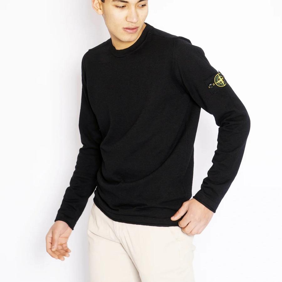 送料無料 33 STONE  ストーンアイランド K1S15 5100062 S00B9 V0029 ブラック ニット セーター size XXL STONE ISLAND（ストーン アイランド） 送料無料 33 STONE ISLAND K1S15