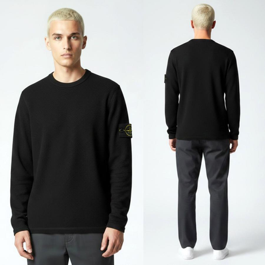 送料無料 81 STONE ISLAND ストーンアイランド L1S15 6100011 S0297 V0029 ブラック トレーナー スウェット size Mの画像