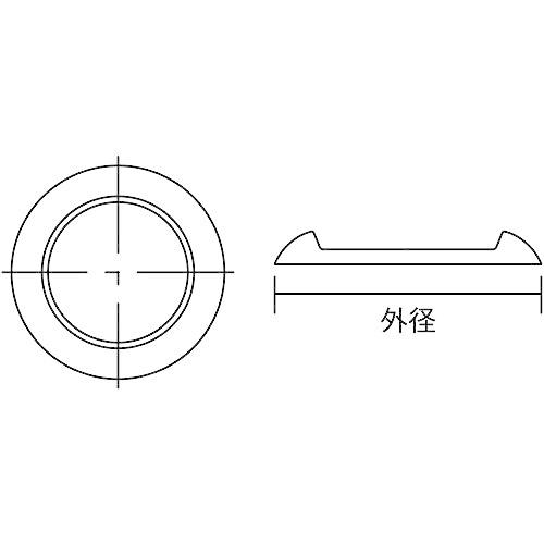 TRUSCO(トラスコ) キャスター用受け皿 79mm 黒 12個入 TUK790-BK-12｜ysnex｜02