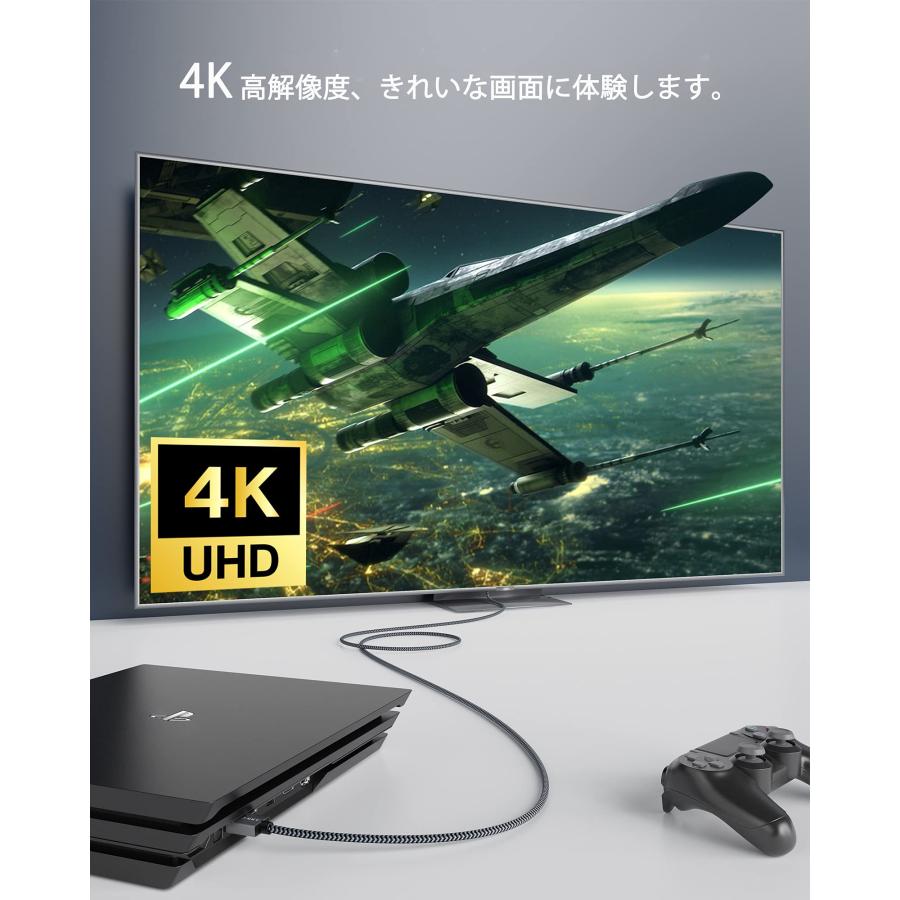 HDMI ケーブル【3M/4K対応/スリム端子】iVANKY プレミアムHDMI2.0規格 18gbps 4K60Hz/HDR/3D/イーサネット対｜ysnex｜03