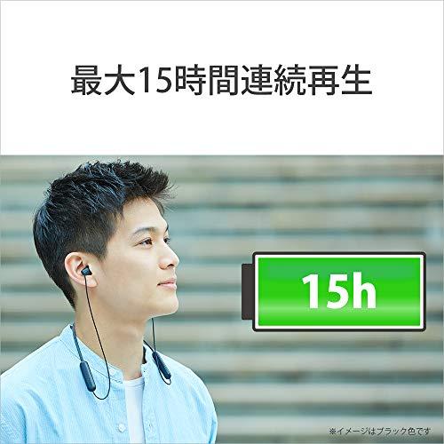 ソニー ワイヤレスイヤホン WI-C200 : Bluetooth対応/最大15時間連続再生/マイク付き 2019年モデル ホワイト WI-C200｜ysnex｜04