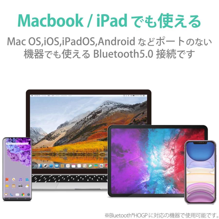 エレコム マウス Bluetooth 3ボタン Mサイズ MacOS / iOS / iPadOS対応 ブラック M-BY11BRBK｜ysnex｜02