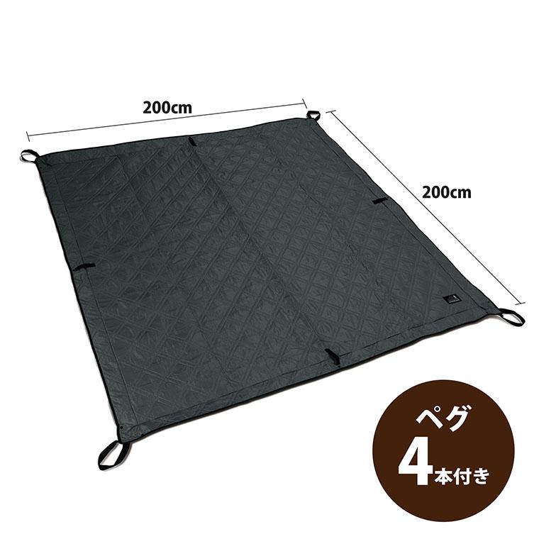 【OUTDOOR MAN WALL UP LEISURE SHEET ブラック】送料無料 KOLS-001B レジャーシート 厚手 大きい おしゃれ 200×200 クッション 子供 遠足｜ysnshop｜07