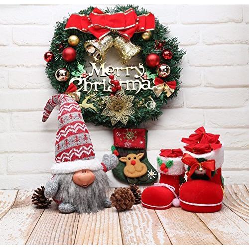 ハンドメイドクリスマスGnome装飾ホリデーギフトスウェーデン面Figurines レッド｜ysselection-store｜02