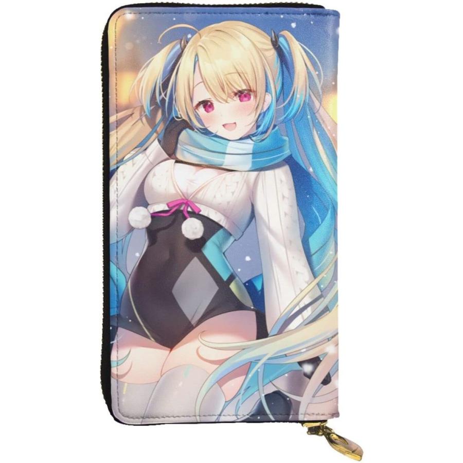 可愛いアニメ柄 水瀬しあ 長財布 さいふ 財布 メンズ レディース シンプル 軽量化 薄手 イタリアン産レザー 職人手作り Ykkファスナー使用 小銭 N3pja3s8ls レディースファッション Jennilynproulx Com