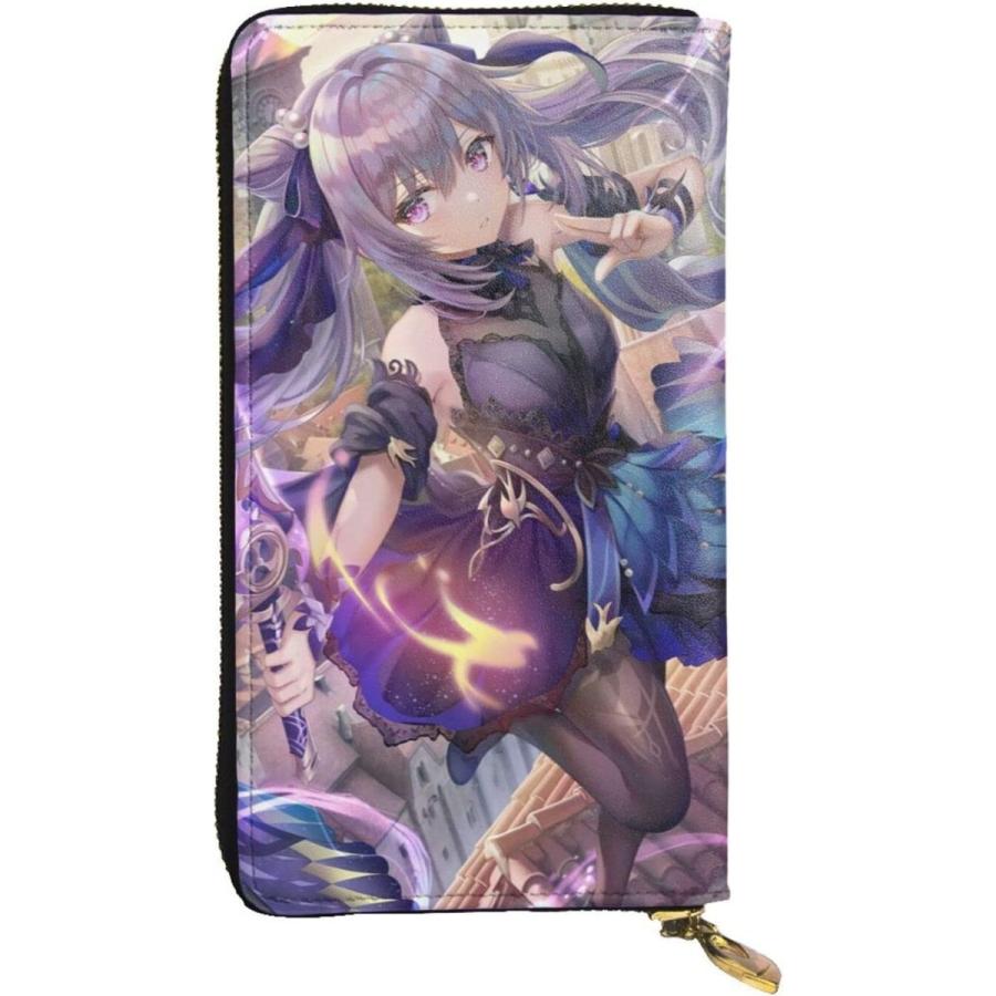 感謝価格 可愛いアニメ柄 Ykkファ 職人手作り イタリアン産レザー 薄手 軽量化 シンプル レディース メンズ 財布 さいふ 長財布 Keqing 刻晴 原神 その他財布 Pwani Net