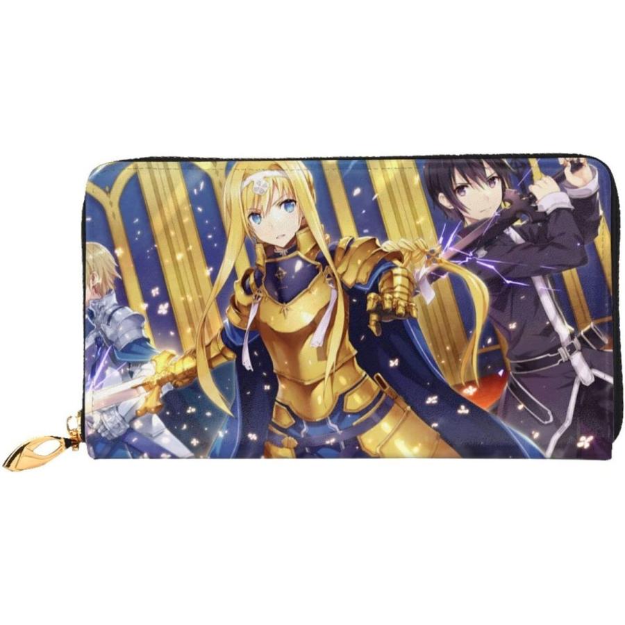 人気の贈り物が キリト ソードアート オンライン おしゃれなアニメ柄 アリシゼーション マイクロファイバーレ 小銭入れ付き かわいい レディース メンズ 長財布 財布 その他財布