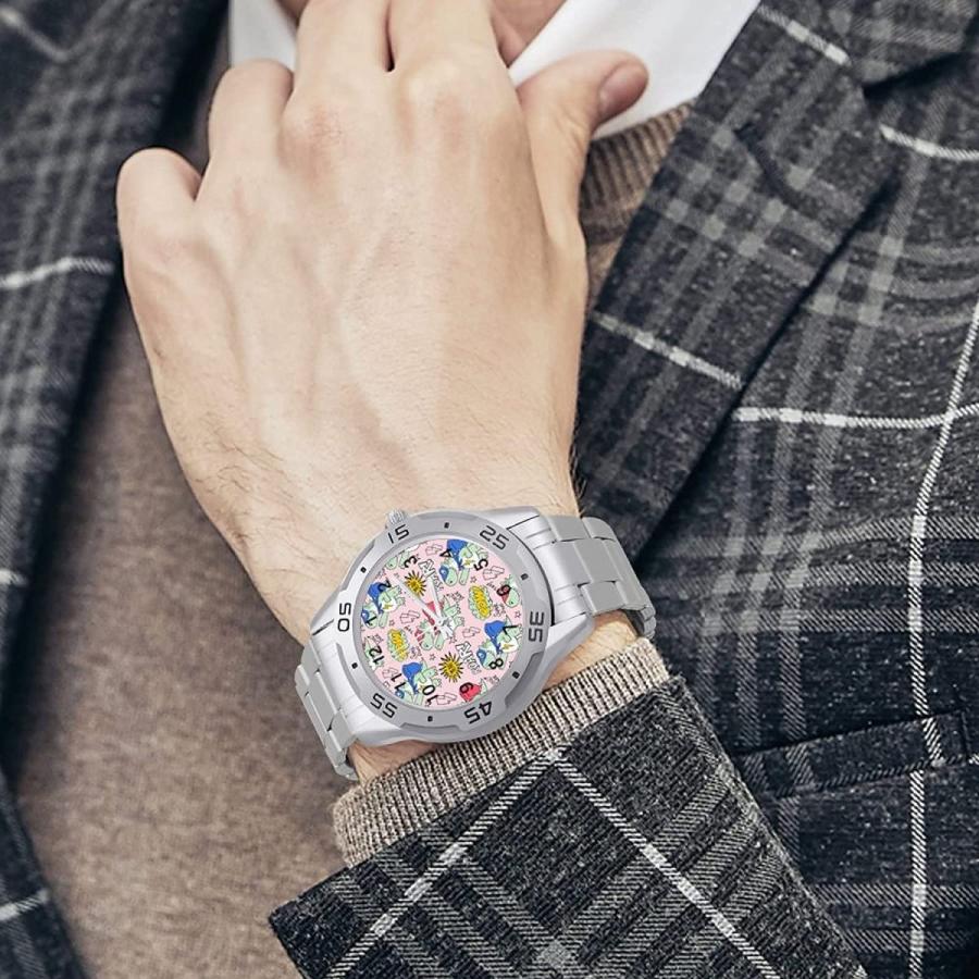 クォーツ時計 恐竜 アニメ 漫画 ウォッチ 腕時計 メンズ ビジネス 高 うで時計 Watch クォーツ時計 ステンレスバンド 箱付き メタル蝶ボタン その他 激安 新作 Themtransit Com