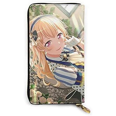 Bang Dream ガルパ 白鷺千聖 アニメ 財布 本革 長財布 メンズ ウォレット 小銭入れ 現金 カード収納 長財布 革 ラウンドファスナー その他財布 即納 Ahmedmostafa Us