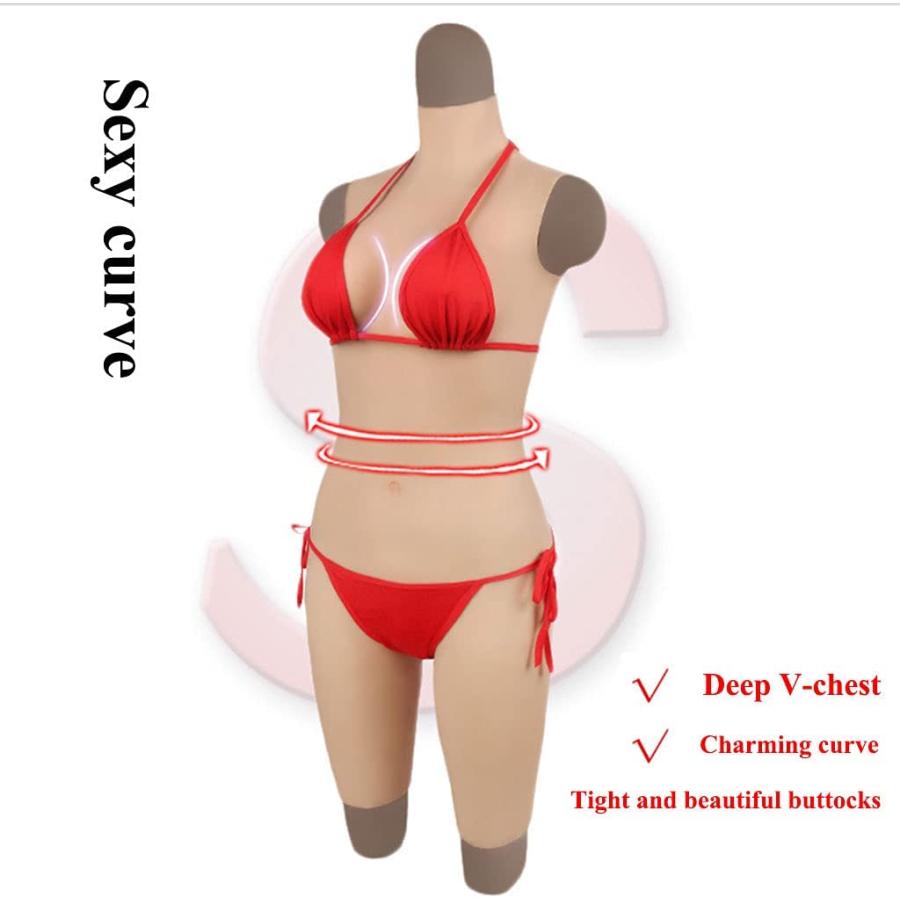 Ystyleshopシリコントランスジェンダーボディスーツ 人工フルシリコンタイツ 女装ニューハーフ 男性ニューハーフコスプレ(Size:シルクフロス,Color:肌の色  その他のコスプレ衣装 | zensho24.co.jp