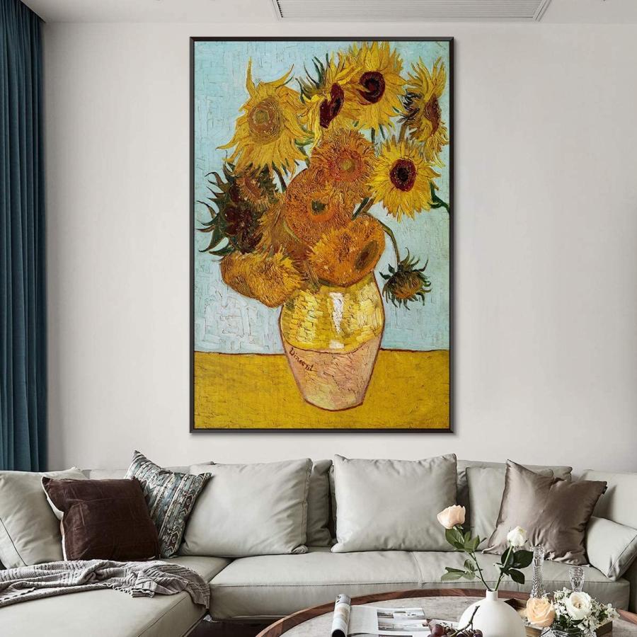 ゴッホ ひまわり アートポスター 額付き 【ほぼ新品