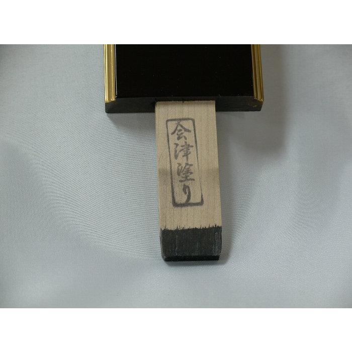 位牌 春日 会津塗り 5.0 文字彫書代付 位牌 彫刻 書き 戒名 一霊位付 5寸  5号_1