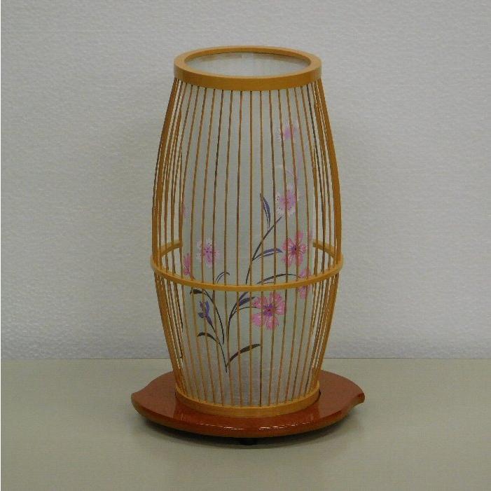 盆提灯 京竹1号 白木 回転提灯 30.5cmPC丸台付き 1個