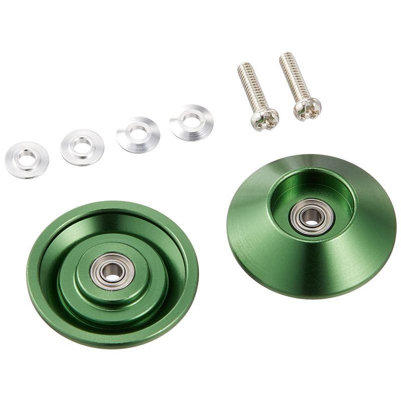 激安セール】 ミニ四駆 軽量オールアルミベアリングローラ19mm 黒2個2セット ミニ四駆 軽量17mmオールアルミベアリングローラー 金2個2セット