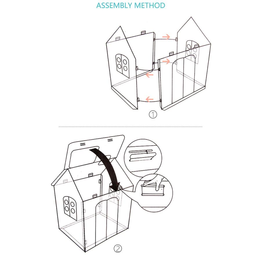 ダンボールハウス お絵かき ペン付属 子ども 塗り絵 キッズ 段ボール 工作 色塗り Ty001 日丸優品 通販 Yahoo ショッピング