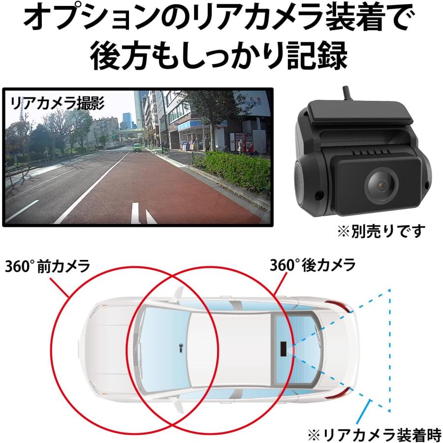 慶洋エンジニアリング KEIYO ドライブレコーダー 前後360度 720°全天球