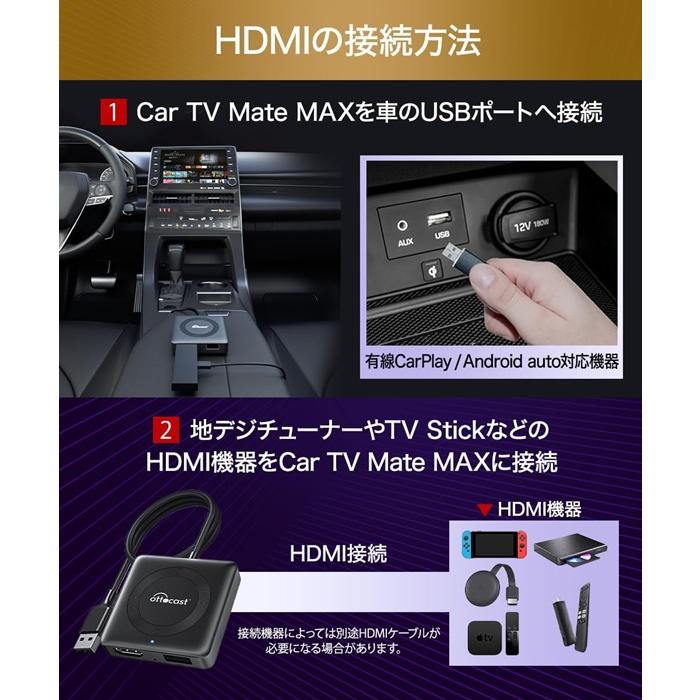 ottocast オットキャスト CA361-C4 カーテレビメイト マックス car tv