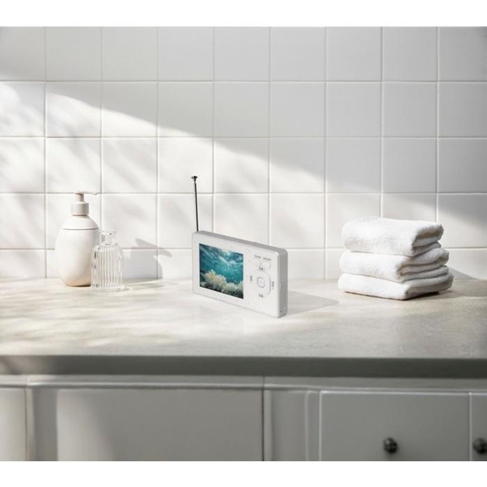 OVERTIME 防水テレビ 3.2インチ ワンセグ視聴 テレビ TV ラジオ OT