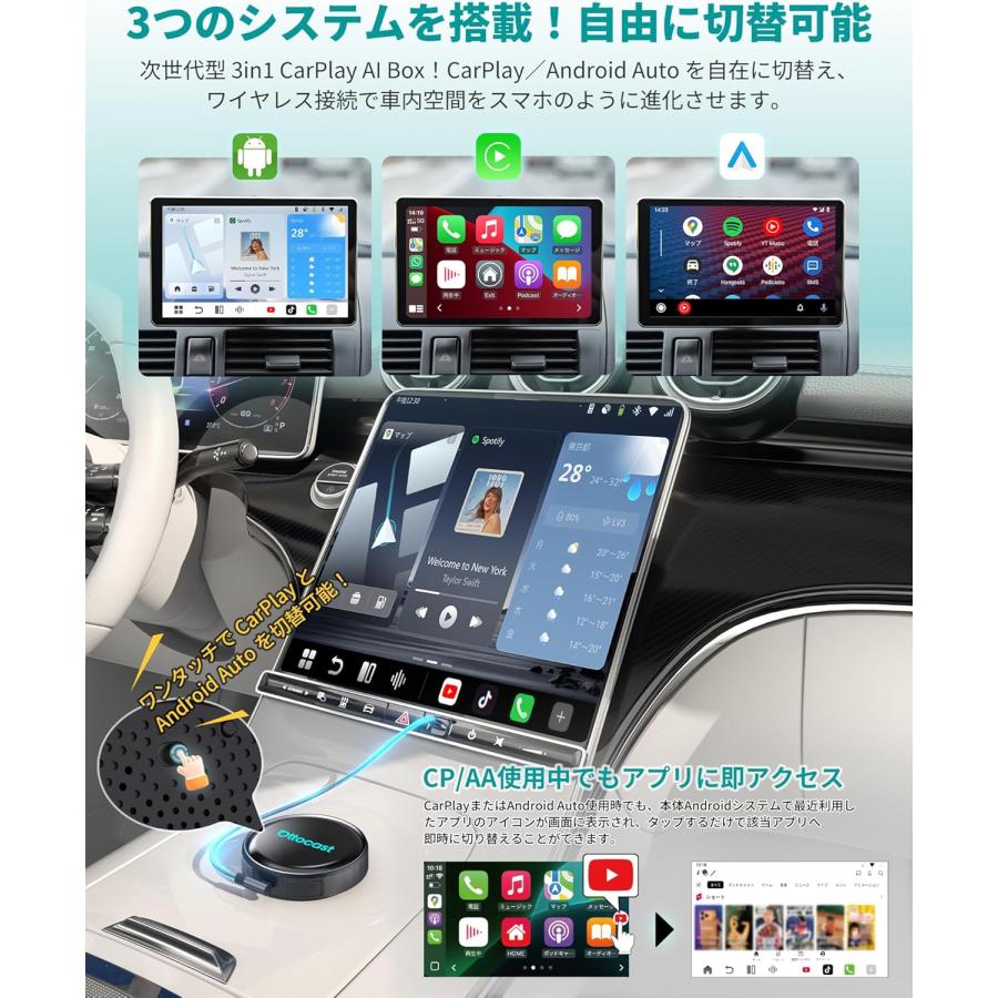 ottocast OTTOCAST OTTOAIBOX P3 Pro PCS61-TJ オットキャスト AI BOX