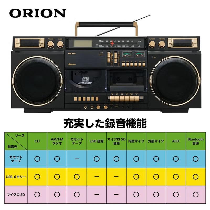 オリオン電気（ドウシシャ） ORION SCR-B9A CDステレオラジカセ