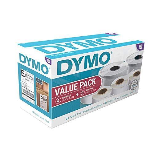 DYMO LabelWriter Value Pack of White Address (4 ct.) and Shipping Labels (2｜ysysstore