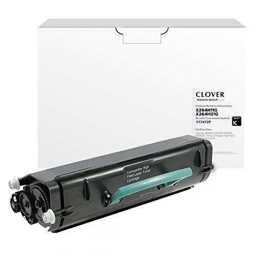 Clover Remanufactured Toner Cartridge for Lexmark X264H21G， X264A21G | Blac