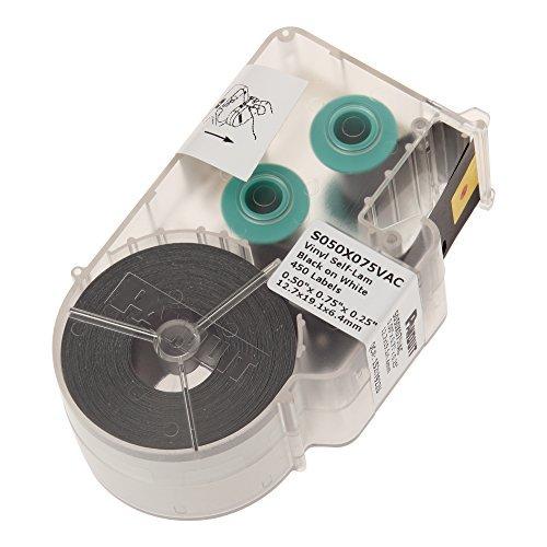 Panduit S100X125VAC P1 Cassette Self-Laminated Label， Vinyl， White並行輸入品　送料無