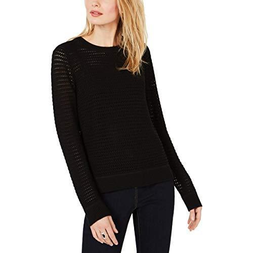 I-N-C Womens Open Knit Pullover Sweater, Black, X-Small並行輸入品　送料無料