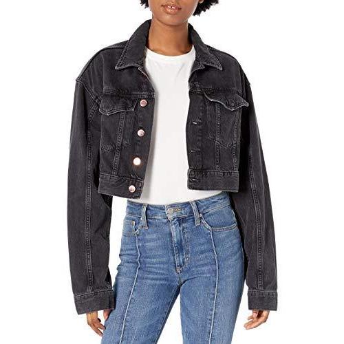 高級品市場 Cropped Vintage Fit Relaxed Annie Women's DL1961 Jacket, Large並行輸入 Salinas, 長袖