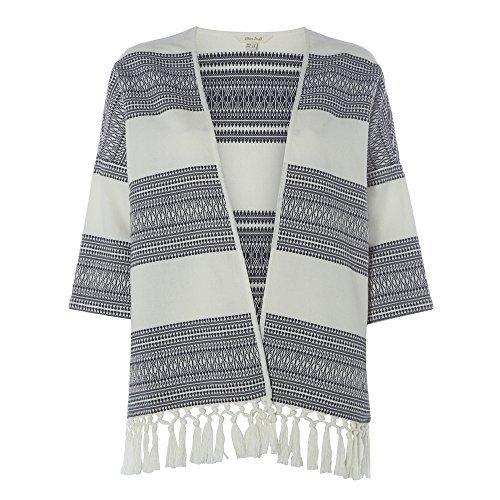 White Stuff Whispering Womens Jacket AW17 Pastel White Print UK12 EU40 US8並