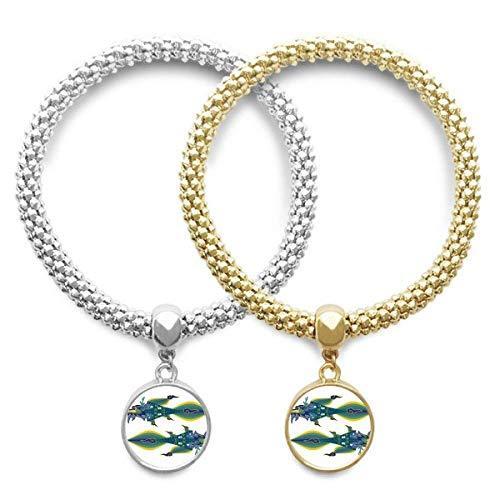 DIYthinker China France Eiffel Tower China Dragon Lover Bracelet Bangle Pen