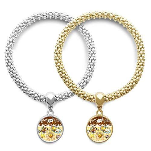 DIYthinker Time for Tea Biscuits Chocolate Lover Bracelet Bangle Pendant Je