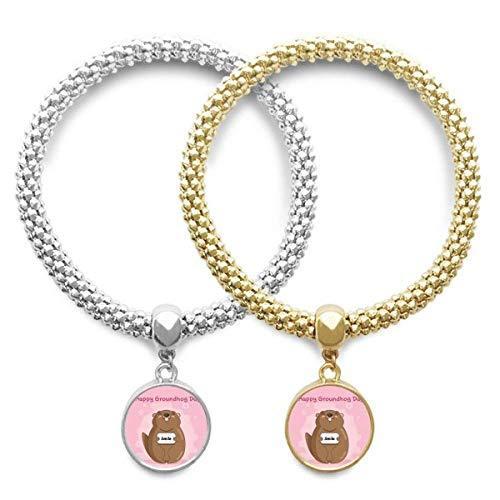 DIYthinker Happy Groundhog Day USA America Canada Festival Lover Bracelet B