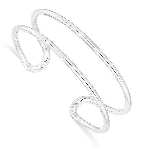 代引不可 Diamond2deal Leslie S Sterling Silver Polished Cuff Bangle Bracelet For Wom Ys Ysysストア 通販 Yahoo ショッピング 偉大な Www Ladislexia Net