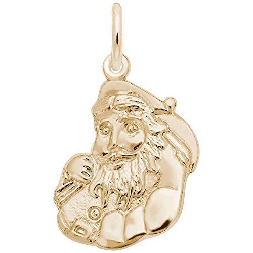 【訳あり】 Rembrandt Charms Silver並行輸入品　送料無料 Plated Gold Charm, Santa イヤリング